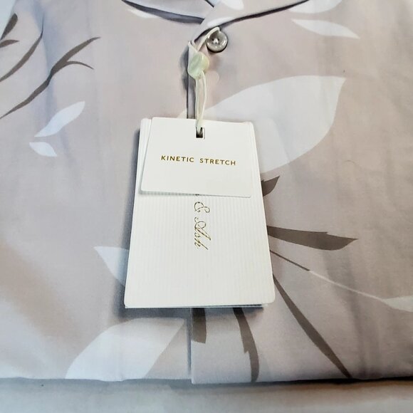 Porter & Ash mens Short Sleeve Kinetic Stretch Button-Up Blouse Size S - Picture 13 of 14